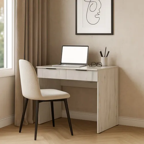 Стол письменный СП5 2Я 780х1000х500 мм ДСП Дуб Крафт Белый