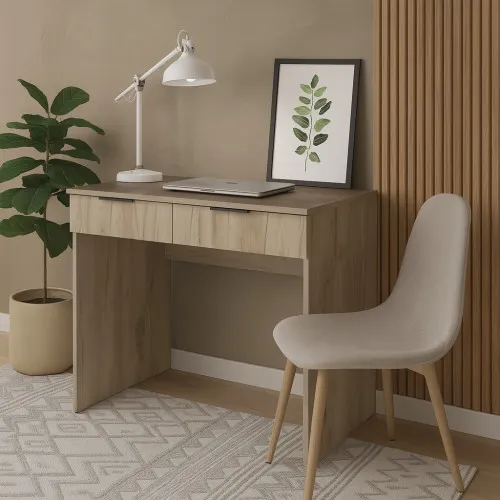 Стол письменный СП5 2Я 780х1000х500 мм ДСП Дуб Крафт Серый