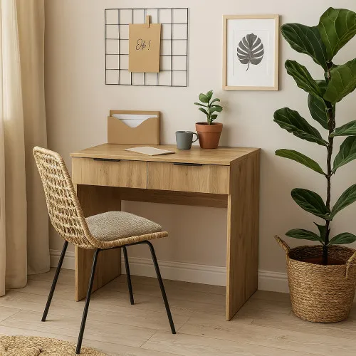 Стол письменный СП5 2Я 780х1000х500 мм ДСП Дуб Крафт Золотой