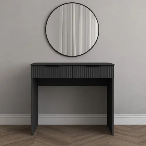 Стол письменный СП5 2Я 780х1000х500 мм корпус ДСП Серый Графит фасад МДФ краска RAL7012 (Серый) фрезерование Плаше Гросс