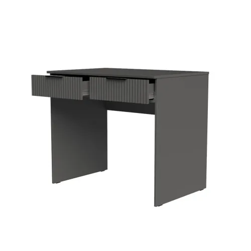 Стол письменный СП5 2Я 780х1000х500 мм корпус ДСП Серый Графит фасад МДФ краска RAL7012 (Серый) фрезерование Плаше Гросс