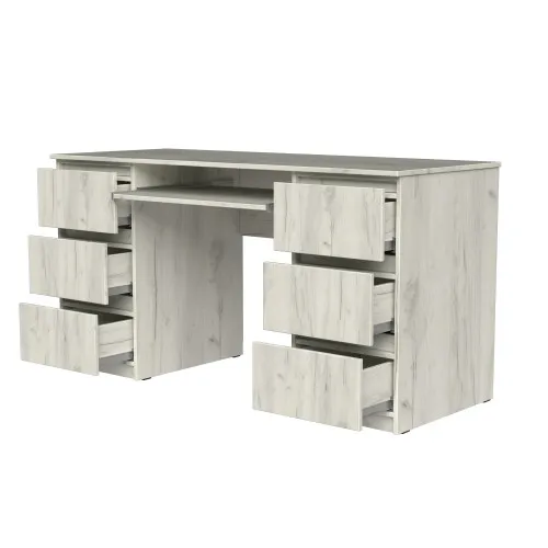 Стіл письмовий СП6 6Я 780х1400х500 мм ДСП Дуб Крафт Білий