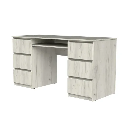 Стіл письмовий СП6 6Я 780х1400х500 мм ДСП Дуб Крафт Білий