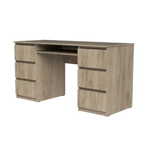 Стіл письмовий СП6 6Я 780х1400х500 мм ДСП Дуб Крафт Сірий