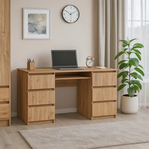 Стіл письмовий СП6 6Я 780х1400х500 мм ДСП Дуб Крафт Золотий