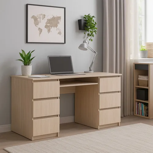 Стіл письмовий СП6 6Я 780х1400х500 мм ДСП Дуб Молочний