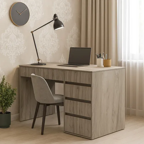 Стіл письмовий СП7 5Я 780х1100х500 мм ДСП Дуб Крафт Сірий