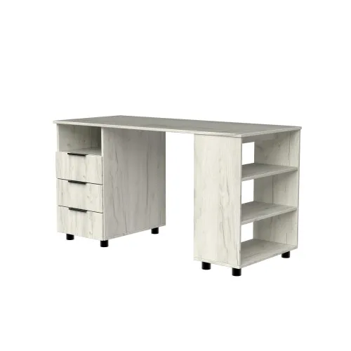 Стол письменный СП8 3Я 750х1400х600 мм ДСП Дуб Крафт Белый