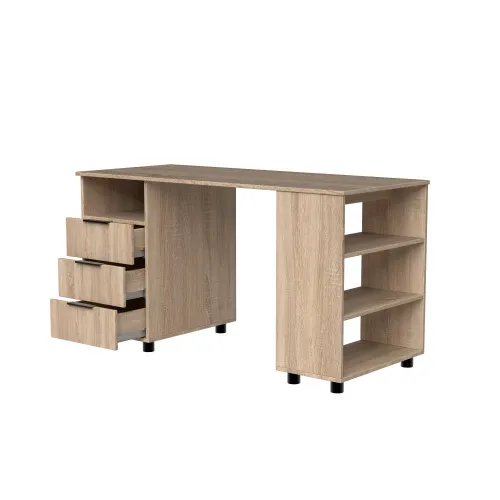 Стол письменный СП8 3Я 750х1500х600 мм ДСП Дуб Сонома