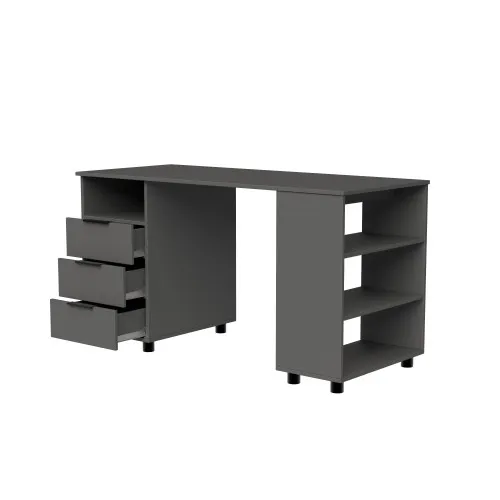 Стол письменный СП8 3Я 750х1500х600 мм ДСП Серый Графит