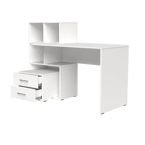 Стол письменный СП9 2Я 1040х1300х500 мм ДСП Белый