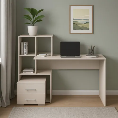 Стол письменный СП9 2Я 1040х1500х600 мм ДСП Кашемир