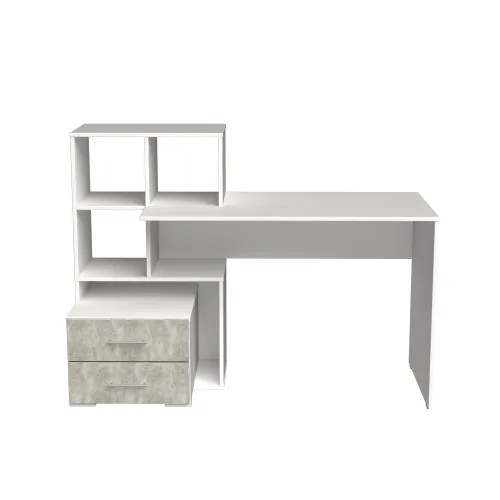 Стол письменный СП9 2Я 1040х1500х600 мм корпус ДСП Белый фасад ДСП Ателье Светлый