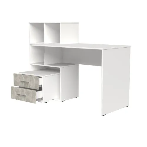 Стол письменный СП9 2Я 1040х1500х600 мм корпус ДСП Белый фасад ДСП Ателье Светлый