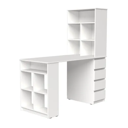 Стол письменный СП10 4Я 1500х1200х600 мм ДСП Белый