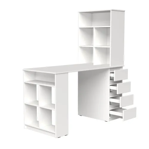 Стол письменный СП10 4Я 1500х1200х600 мм ДСП Белый