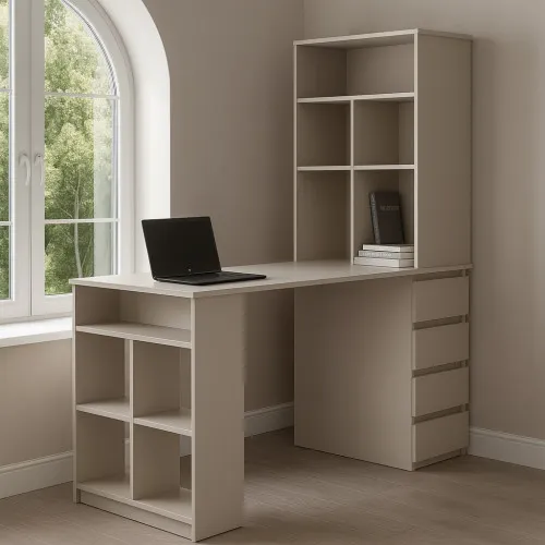 Стол письменный СП10 4Я 1500х1200х600 мм ДСП Кашемир