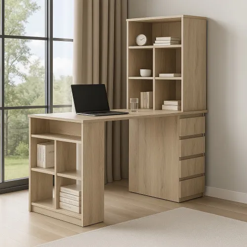 Стол письменный СП10 4Я 1500х1200х600 мм ДСП Дуб Сонома