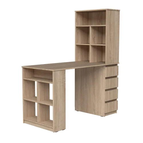 Стол письменный СП10 4Я 1500х1200х600 мм ДСП Дуб Сонома