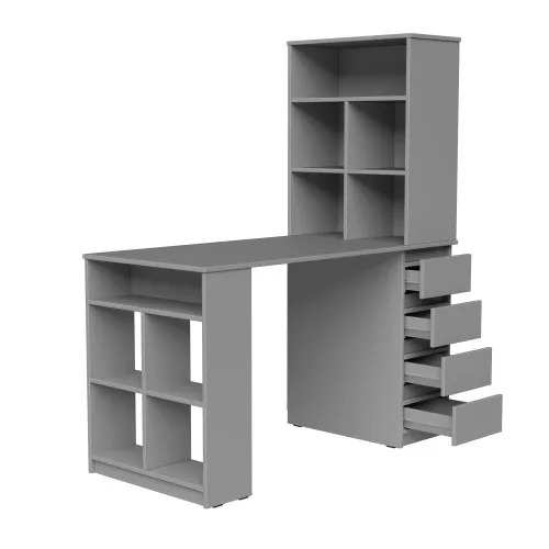 Стол письменный СП10 4Я 1500х1200х600 мм ДСП Серая Мышка