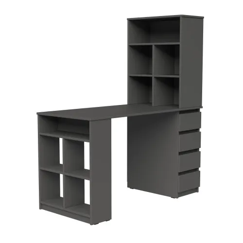 Стол письменный СП10 4Я 1500х1200х600 мм ДСП Серый Графит