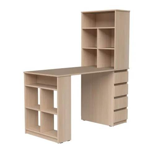 Стол письменный СП10 4Я 1500х1200х600 мм ДСП Дуб Молочный