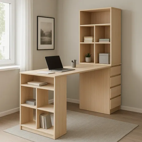 Стол письменный СП10 4Я 1500х1200х600 мм ДСП Дуб Молочный