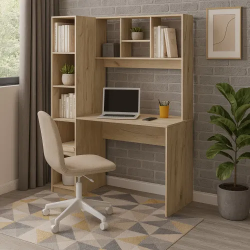 Стол письменный СП11 1700х1550х500 мм ДСП Дуб Крафт Серый