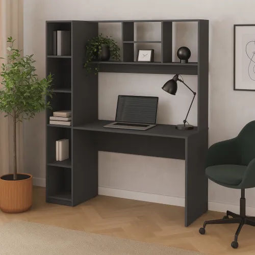 Стол письменный СП11 1700х1550х500 мм ДСП Серый Графит