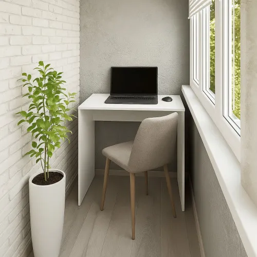 Стол письменный СП12 750х1000х500 мм ДСП Белый