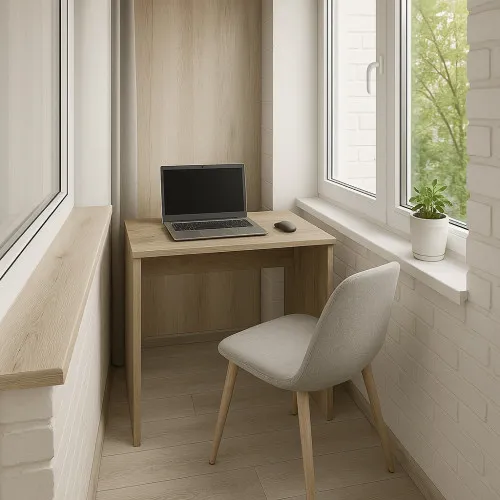 Стол письменный СП12 750х900х500 мм ДСП Дуб Крафт Серый