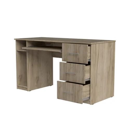 Стол компьютерный СК1 3Я 780х1300х600 мм ДСП Дуб Крафт Серый