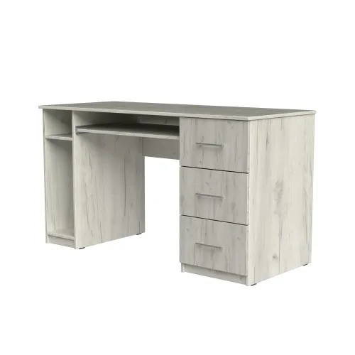 Стол компьютерный СК1 3Я 780х1300х600 мм ДСП Дуб Крафт Белый