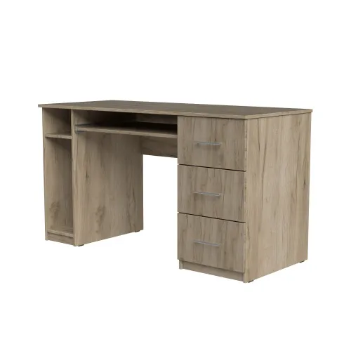 Стол компьютерный СК1 3Я 780х1300х600 мм ДСП Дуб Крафт Серый