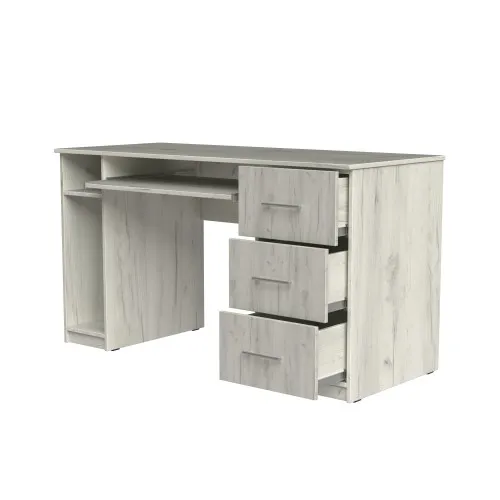 Стол компьютерный СК1 3Я 780х1300х600 мм ДСП Дуб Крафт Белый