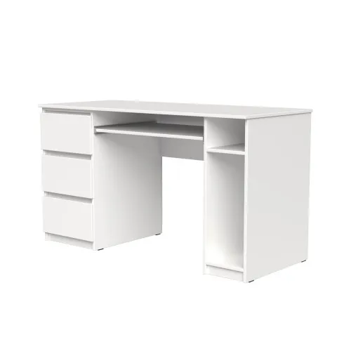 Стол компьютерный СК2 3Я 780х1300х600 мм ДСП Белый