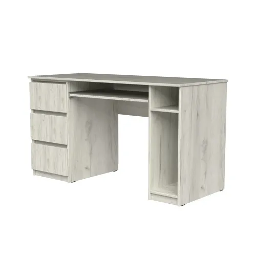 Стол компьютерный СК2 3Я 780х1300х600 мм ДСП Дуб Крафт Белый