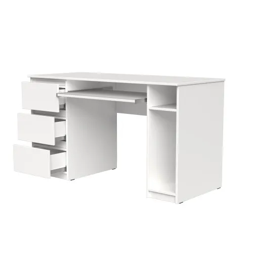 Стол компьютерный СК2 3Я 780х1300х600 мм ДСП Белый