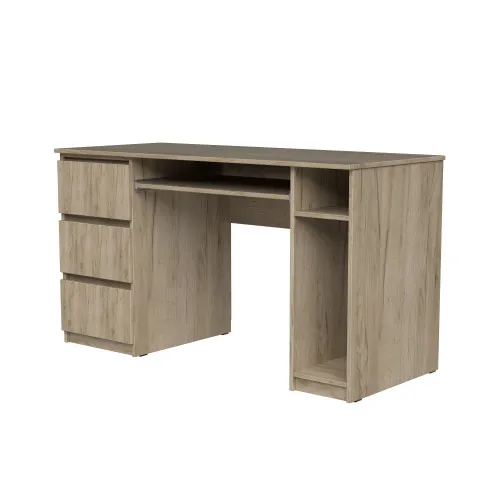 Стол компьютерный СК2 3Я 780х1300х600 мм ДСП Дуб Крафт Серый