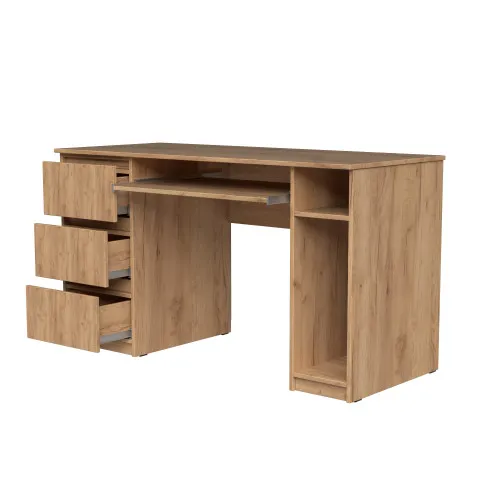 Стол компьютерный СК2 3Я 780х1300х600 мм ДСП Дуб Крафт Золотой