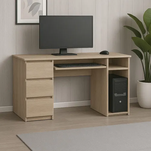 Стол компьютерный СК2 3Я 780х1300х600 мм ДСП Дуб Сонома