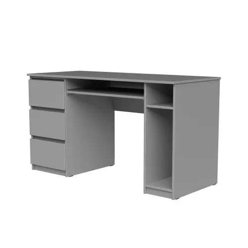 Стол компьютерный СК2 3Я 780х1300х600 мм ДСП Серая Мышка