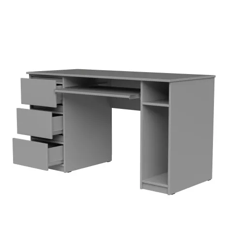 Стол компьютерный СК2 3Я 780х1300х600 мм ДСП Серая Мышка