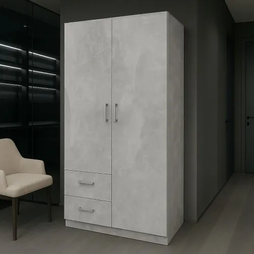 Шафа розпашна ШР3 2100х1000х450 мм ДСП Ательє світлий