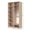 Шафа розпашна ШР4 2400х1300х450 мм ДСП Дуб Крафт Білий