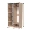 Шафа розпашна ШР4 2100х1300х600 мм ДСП Дуб Крафт Білий