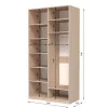 Шафа розпашна ШР4 2500х1500х600 мм ДСП Дуб Крафт Білий