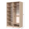 Шафа розпашна ШР4 2400х2000х600 мм ДСП Дуб Крафт Білий