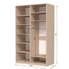Шафа розпашна ШР4 2500х1200х450 мм ДСП Дуб Крафт Білий