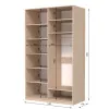 Шафа розпашна ШР4 2500х2000х600 мм корпус ДСП Дуб Вінтаж Оксид фасад ДСП Кашемір